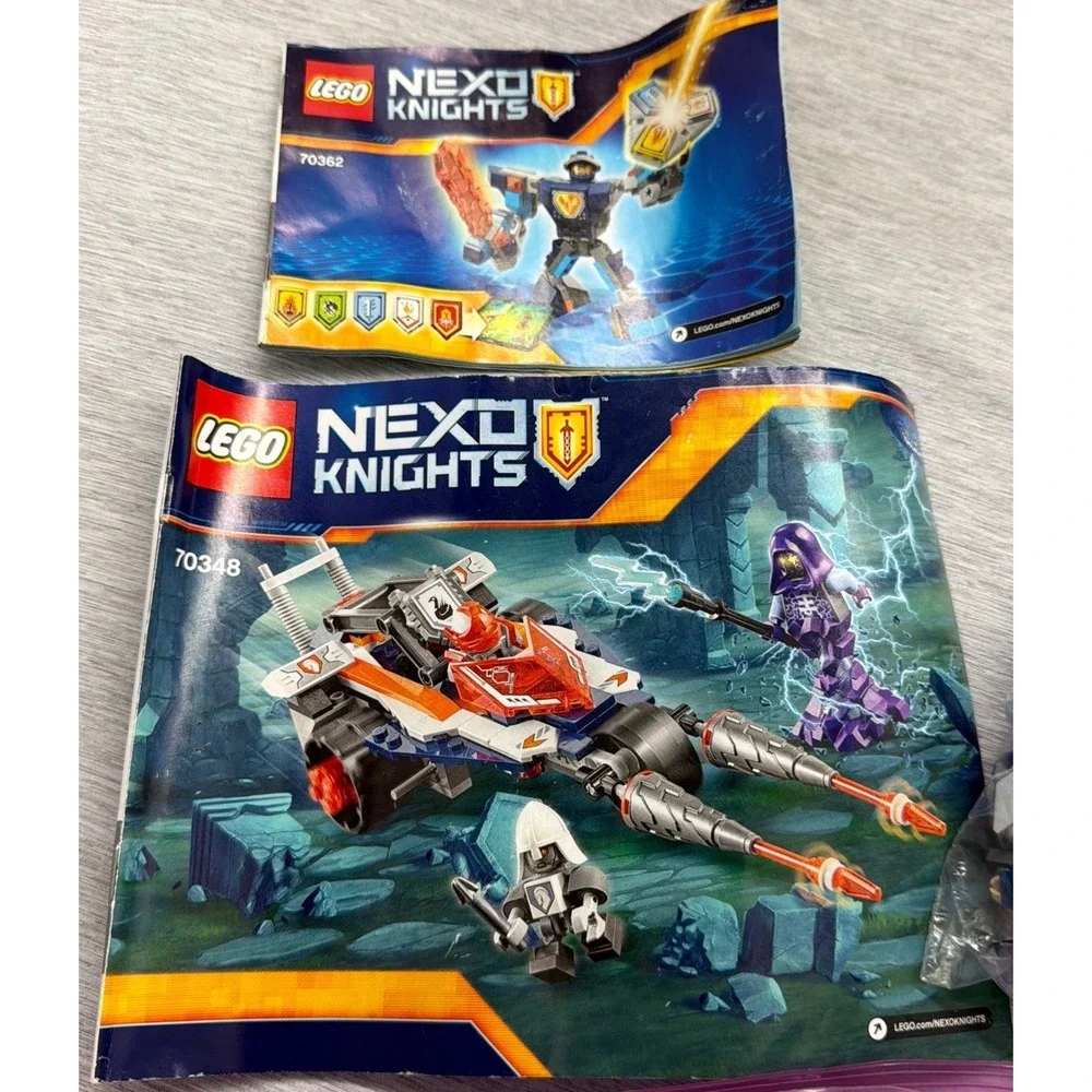 LEGO Nexo Knights Lot 70348 70362 70363 Mixed Bricks &‎ Manuals Lance Clay Macy